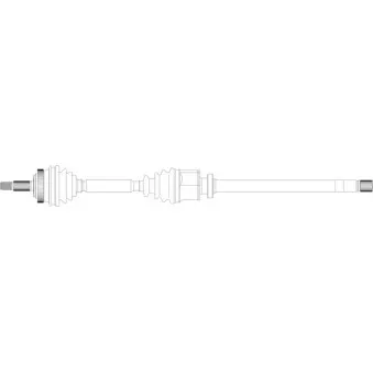Arbre de transmission avant droit GENERAL RICAMBI OEM 7701470703