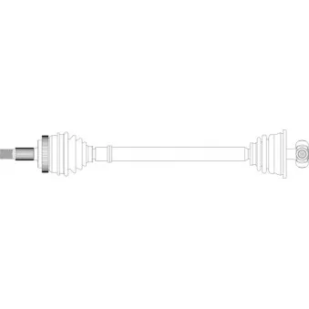 Arbre de transmission avant gauche GENERAL RICAMBI OEM 7711135267