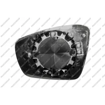 Verre de rétroviseur, rétroviseur extérieur PRASCO OEM 6R0857522F