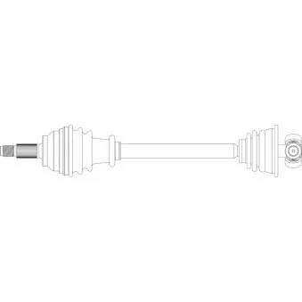 Arbre de transmission avant gauche GENERAL RICAMBI OEM 391018828R