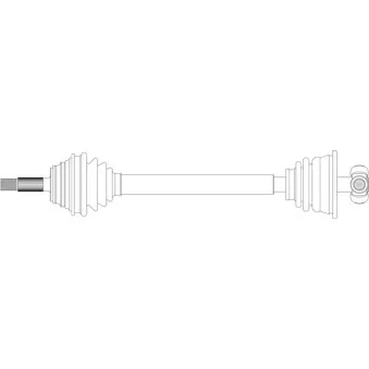 Arbre de transmission avant gauche GENERAL RICAMBI RE3255