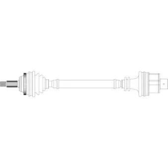 Arbre de transmission avant droit GENERAL RICAMBI RE3264