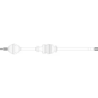 Arbre de transmission avant droit GENERAL RICAMBI OEM 7700747105