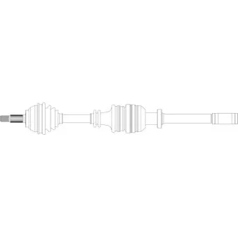 Arbre de transmission avant droit GENERAL RICAMBI OEM 7700103899