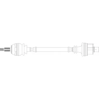 Arbre de transmission avant droit GENERAL RICAMBI RE3316 pour RENAULT LAGUNA 2.0 - 109cv