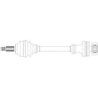 Arbre de transmission avant gauche GENERAL RICAMBI SA3011