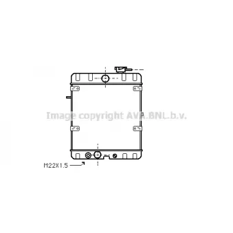 Radiateur, refroidissement du moteur PRASCO [VN2008]