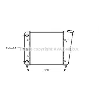 Radiateur, refroidissement du moteur PRASCO [VN2022]