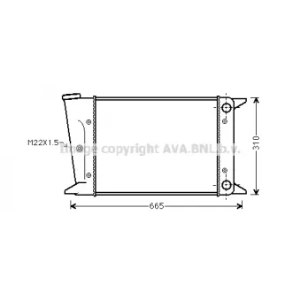 PRASCO VN2044 - Radiateur, refroidissement du moteur