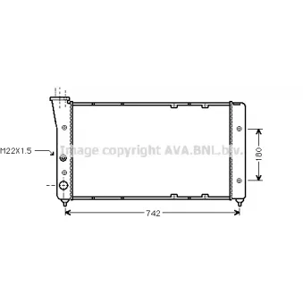 PRASCO VN2091 - Radiateur, refroidissement du moteur