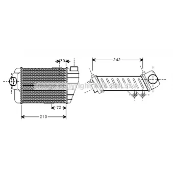 PRASCO VN4158 - Intercooler, échangeur
