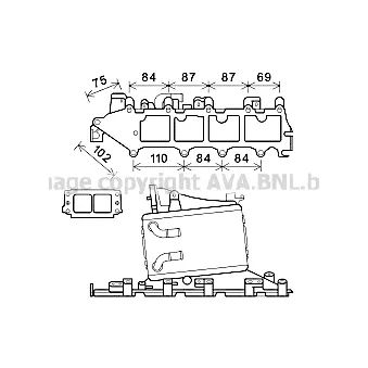 PRASCO VN4361 - Intercooler, échangeur