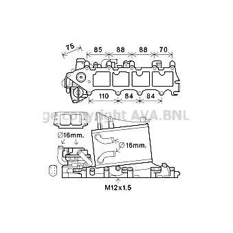 PRASCO VN4376 - Intercooler, échangeur