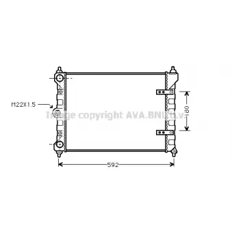 PRASCO VNA2095 - Radiateur, refroidissement du moteur