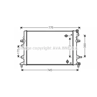Radiateur, refroidissement du moteur PRASCO [VNA2370]