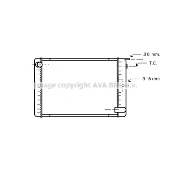 PRASCO VO2022 - Radiateur, refroidissement du moteur