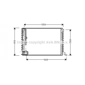 PRASCO VO5073 - Condenseur, climatisation
