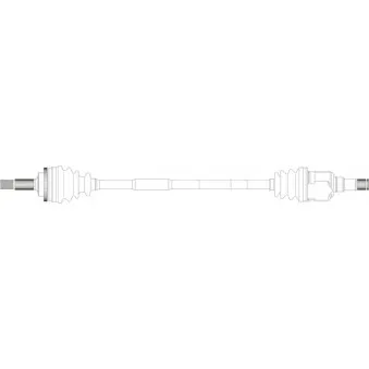 Arbre de transmission avant droit GENERAL RICAMBI OEM 4341052050