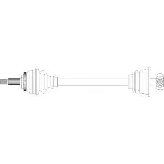 Arbre de transmission avant gauche GENERAL RICAMBI [VO3013]