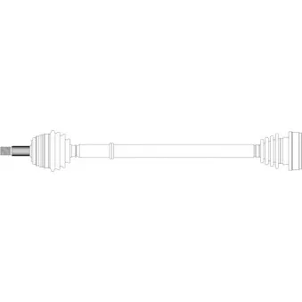 GENERAL RICAMBI WW3091 - Arbre de transmission avant droit