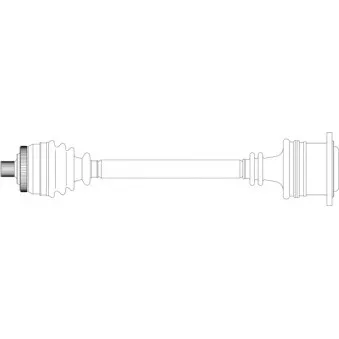 Arbre de transmission avant droit GENERAL RICAMBI OEM 8D0407452FX