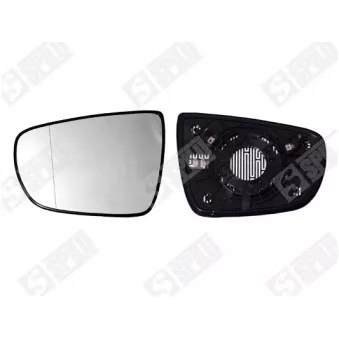 Verre de rétroviseur, rétroviseur extérieur SPILU 15053 pour SKODA FABIA 1.7 CRDi - 116cv