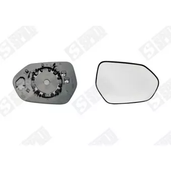 Verre de rétroviseur, rétroviseur extérieur SPILU [15756]