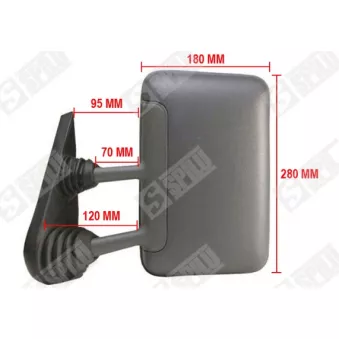 Rétroviseur extérieur SPILU [51315]