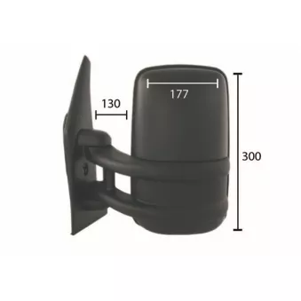 SPILU 54331 - Rétroviseur extérieur