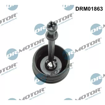 Couvercle, boîtier du filtre à huile Dr.Motor DRM01863 pour VOLKSWAGEN GOLF 1.6 TDI - 105cv