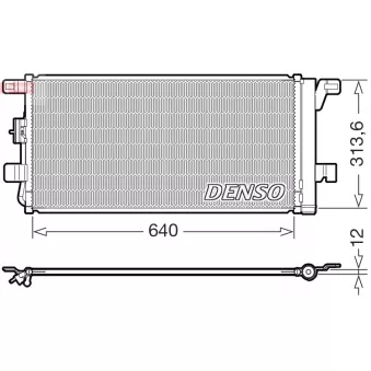 DENSO DCN02049 - Condenseur, climatisation