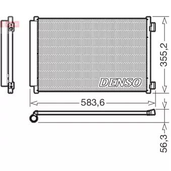 Condenseur, climatisation DENSO DCN09146