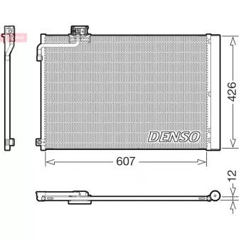 Condenseur, climatisation DENSO DCN17064