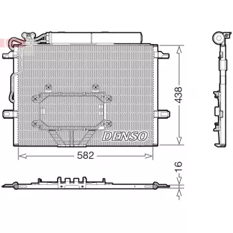 Condenseur, climatisation DENSO DCN17065 pour TOYOTA YARIS E 320 CDI - 224cv