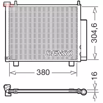 Condenseur, climatisation DENSO DCN20051