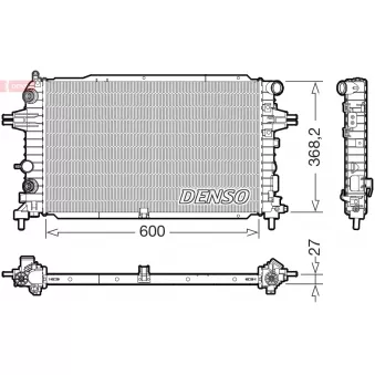 Radiateur, refroidissement du moteur DENSO DRM20129