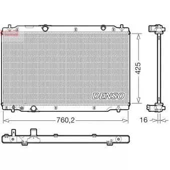 DENSO DRM40107 - Radiateur, refroidissement du moteur