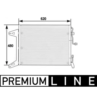 Condenseur, climatisation MAHLE AC 280 000P pour IVECO EUROTRAKKER MP 190 E 31 W Cursor - 310cv