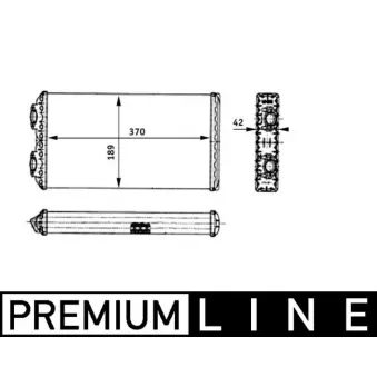 Système de chauffage MAHLE AH 125 000P pour MAN F2000 33,423 DFAS - 420cv