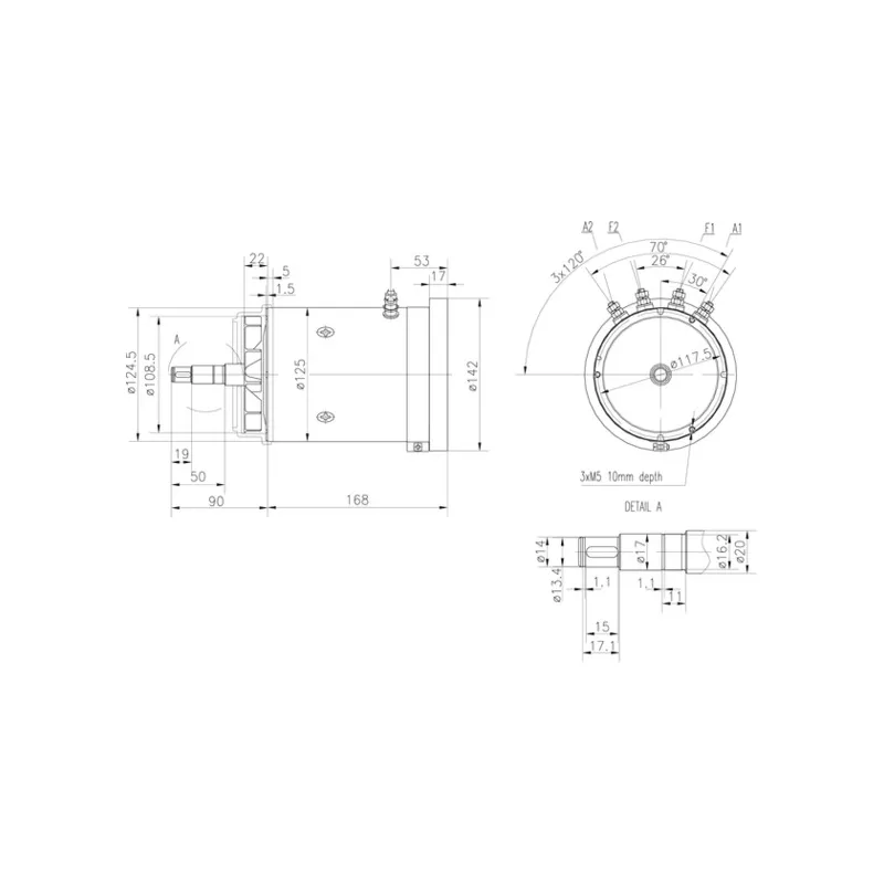 Moteur électrique MAHLE MM 160 - Visuel 1