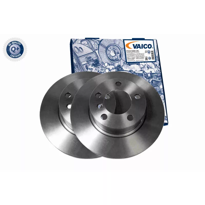 Jeu de 2 disques de frein avant VAICO V20-80091 - Visuel 1