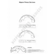 Jeu de mâchoires de frein NPS [M350A32]