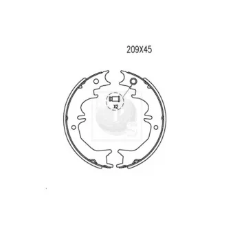 NPS T350A88 - Jeu de mâchoires de frein