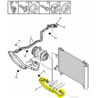 Tuyau De Climatisation OE OEM 9645946080