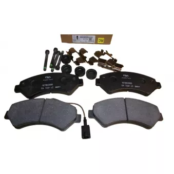 Jeu de 4 plaquettes de frein avant OE OEM 1673603680