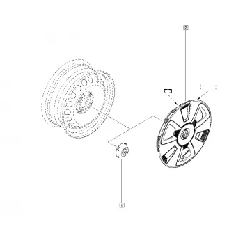 Enjoliveur de roue OE 403152924R
