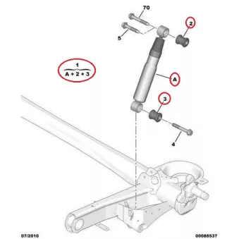 Suspension, amortisseur OE OEM 1440055688