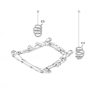 Ressort de suspension OE OEM 540108071R