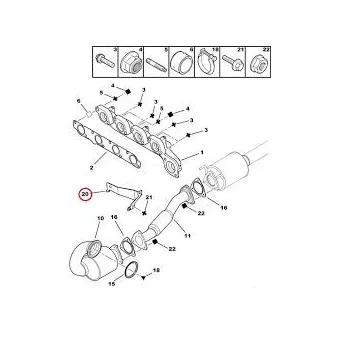 OE 1714R9 - Support, système d'échappement