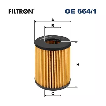 Filtre à huile FILTRON OE 664/1